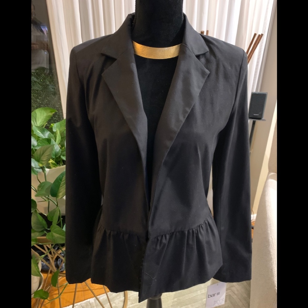 Bar III Black Ruffle Peplum Blazer 🔥🔥